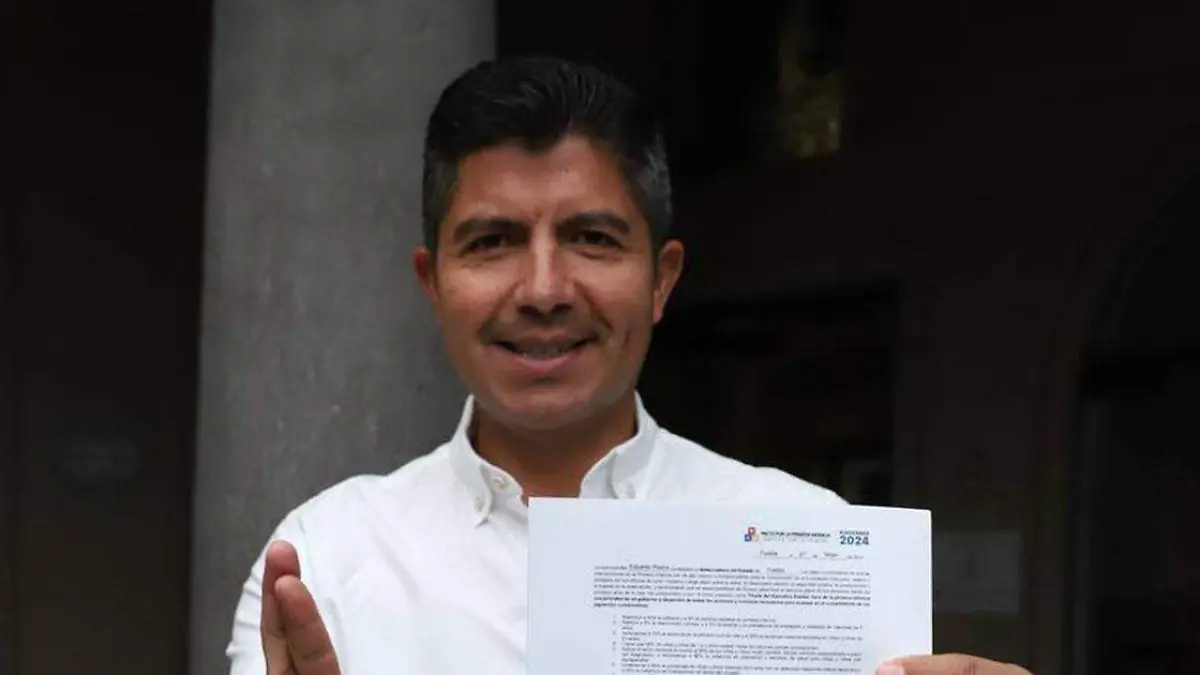 El candidato de la coalición Mejor Rumbo para Puebla a la gubernatura, Eduardo Rivera Pérez